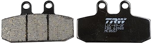 TRW MCB557 Brake Pad Set Disc Brake Organic Allround Compatible for Malaguti Sport City Cube 2008 - Front Axle and Other Vehicles