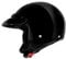 ATO Moto Classic Jethelm in Schwarz glänzend - extrem leicht - aktuelle Sicherheitsnorm ECE 2205 - Größe: L 59-60cm
