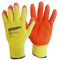 24 Pairs Latex Coated Orange Rubber Work Gloves Mens Safety Builders Gardening (2XL)
