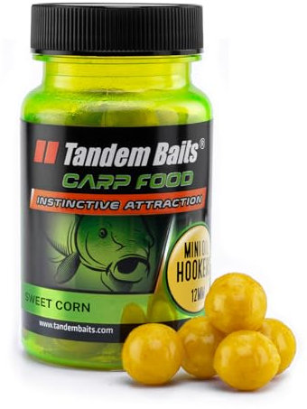 Tandem Baits Karpfen Futter Angelfutter Hakenköder Carp Food Mini Oil Hookers 12 mm 50 g Zuckermais