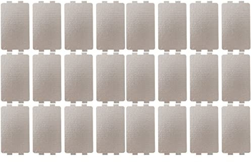 Mobestech 24pcs Microwave Splatter Cover Mica Plate Sheet Oven Sheet Replacement Microwave Dish Cover Accessories Waveguard
