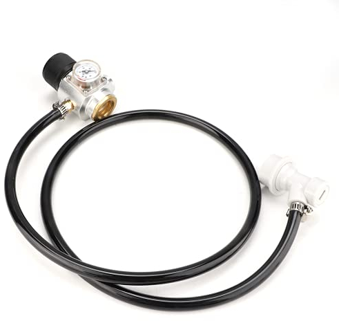 FOLOSAFENAR Regulador de Gas, Durabilidad Línea de Regulador de Gas Mini Regulador de CO2 para Soda Club para Botella