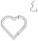 JOLCHIF Clicker Ohrring Herz Ohrpiercing Kettenanhänger Hypoallergen Knorpel Scharnier Nahtlose Clicker 316L Chirurgenstahl Tragus Piercing Schmuck (Herz Ohrpiercing Clicker Ohrring)