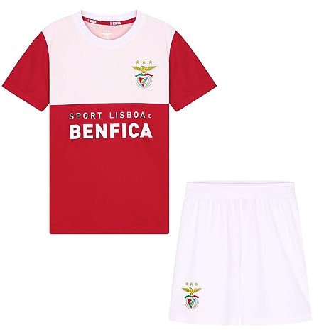 Benfica Offizielles SL FC Home Trikot Set für Kinder - 2023/2024-164/14 Jahre Trikot - Fussball Shirt und Shorts