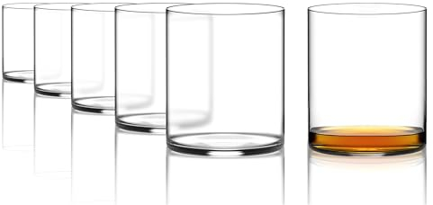 Stölzle Lausitz Kyoto Bar Whiskygläser 6er-Set I 310ml Whisky Tumbler in zeitlosem Design I spülmaschinengeeignete & stabile Whiskybecher I Kristallbecher aus bleifreiem Kristallglas