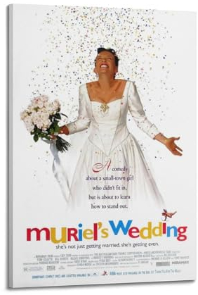 greb Muriel's Hochzeits-Filmposter auf Leinwand, Raumdekoration, ästhetisches Poster, künstlerisches Poster für Schlafzimmer, Wohnzimmer, Wände, 60 x 90 cm, Rahmenstil