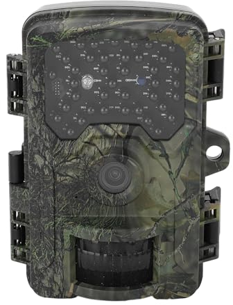VBESTLIFE Wildkamera 16 MP 4K, Wildjagdkamera mit Nachtsicht, 0,3 S Auslösezeit, Bewegungsaktiviert, 120° Weitwinkel, IP66 wasserdichte Wildkamera