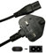 Fastronics® 2M UK Plug Mains AC Power Cord to Figure 8 C7 Lead Cable for Apple/Samsung/Sony Bravia/Hisense/Insignia/JVC/Sharp/TCL/Toshiba/Vizio/LG TV and monitor (LED, LCD)