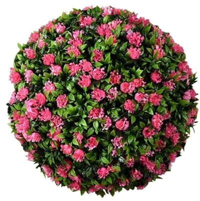 Paesaggistica Erba Palla Pianta Artificiale Topiaria Palla Finto Bosso Palle Decorative Appese Piante Finte Palle Resistente Ai Raggi UV Fiori Finti Sfere Da Giardino For Cortile Balcone ( Size : 40cm