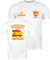 lepni.me Camiseta de Fútbol de España para Hombre | Bandera Española, Insignia con Estrella Retro | Campeones de la Eurocopa 2024 Aficionados (5XL Blanco Multicolor)