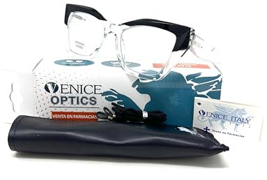 Lesebrille für Damen exklusiv, Venice STREEP, Vintage und Moderne, Dioptrien: 1 bis 3,5 (Schwarz, +2.00)