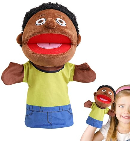 Handpuppen für Familien - Handpuppen für Familien, Kinder | Weiche Spielzeugpuppen für Rollenspiele, Schulpuppen mit beweglichem Mund für Kinder und Jugendliche