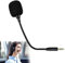 MEKEET 1PCS Replacement Microphone 3.5mm Detachable Boom Mic External Mic for Gaming Headphones, Amplifiers and Live Equipment