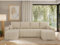 MKS MEBLE Sofa mit Schlaffunktion - Ecksofa mit Schlaffunktion und Bettkasten - Sofa 3 4 5 Sitzer - Schlafsofa - Couch - Schlafsofa mit Bettkasten - Kirasso U -Beige Boucle