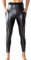 SEAUR Herren Kunstleder Enge Hose Leggings Hohe Taille Bauchweg Aushöhlen Pants Unterwäsche Lederhose Strumpfhose für Nachtclub Bühnenshow