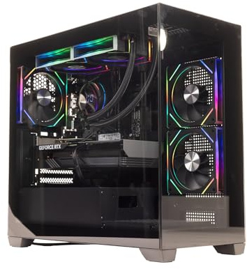 GTR Gaming PC | AMD Ryzen 7 7800X3D | RTX 5070 12GB GDDR7 | 32GB DDR5 5600MHz | 1TB NVMe SSD | 750W 80+ Gold PSU | ARGB Glass Case | Windows 11 Home | Wi-Fi