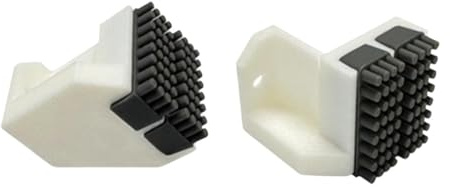 BaotyJie 2x 3D Printer Extruder Nozzle Wiper Printer Head Wiping Upgrade Part Practical Nozzle Accessories Silicone Cleaning Brush, White