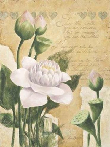 Buyartforless Laura Martinelli Poster mit weißen Rosen, 40,6 x 50,8 cm