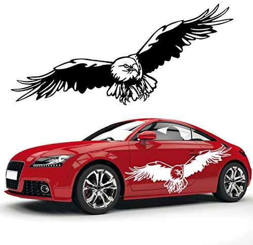 Motorhauben Autotattoo Motiv **Adler** Flug Aufkleber Tier Raubvogel | KB107