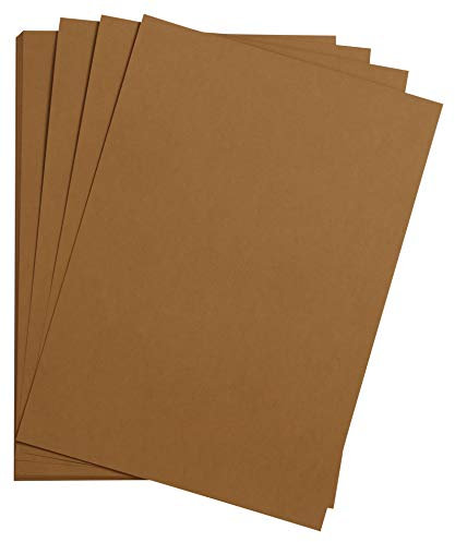Clairefontaine 975274C Packung mit 25 Bastelkartons Maya, 185g, DIN A4, 21 x 29,7cm, 1 Pack, braun