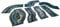 2D modular river set compatible with Warmachine & Hordes, Warhammer Age of Sigmar, Warhammer 40k, Star Wars Legion - Spring - 7 part