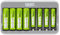 Chargeur 8 Piles Rechargeables AA et AAA avec 4 Piles AA et 4 Piles AAA Minh Rechargeables | 100% PEAKPOWER | Chargeur Rapide USB