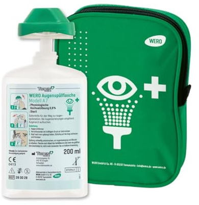 WERO Gürteltasche mit Augenspülflasche Modell A7, 200 ml, Variante:mit Gürteltasche