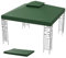 COSTWAY Toldo de Recambio para Cenador de 2 Pisos de 300 cm x 300 cm, Toldo con Hebillas de Aluminio, Ganchos y Cierres, Cubierta de Carpa Cuadrada, Cubierta de Pabellón de Poliéster (Verde)