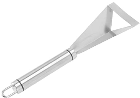 Edelstahl Obst Tranchiermesser, Obst Gemüse Tranchiermesser Gemüse Tranchierwerkzeug Dreieckige Form Kanalmesser Werkzeug für die Küche zu Hause