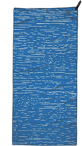 PackTowl Persönliches ultraleichtes Mikrofaser-Camping- und Reisehandtuch, Welle, Strand, 150 x 91 cm