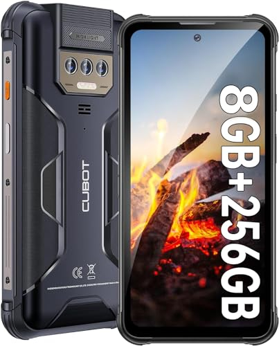 CUBOT Kingkong Power - Smartphone de 6.5 FHD+, 8GB y 256GB, Cámara Triple 48 MP, Batería 10600mAh, Android 13, Procesador OctaCore, Color Negro