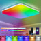 LED Deckenleuchte Alexa, Smart Deckenlampe Dimmbar RGB, 36W 3600LM Deckenlampe LED Farbwechsel, Kompatibel mit Alexa APP Google Assistant, IP54 Smart Home Lampe für Schlafzimmer Wohnzimmer