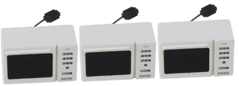 Abaodam 3 Pièces Maison de poupée Four à Micro-Ondes Jouet de Four Miniature Mini-Four à Micro-Ondes des modèles Mini Four Micro Maison Mini Parure Four Micro-