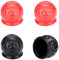 4 Stück Anhängerkupplung Abdeckung, 50 MM Anhängerkupplung Schutzkappe, Abdeckung Anhängerkupplung, Kappe Anhängerkupplung, Anhängerkupplung Kappe, Schutzkappe Anhängerkupplung(2 Schwarz 2 Rot)