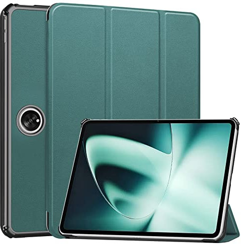 Protección de tabletas Estuche Compatible with OnePlus Pad 11.6 Pulgadas 2023 Tri-Fold Smart Tablet Case, Hard PC Back Shell Slim Case Multi- Viewing Angles Stand Hard Shell Folio Case Cover con Auto