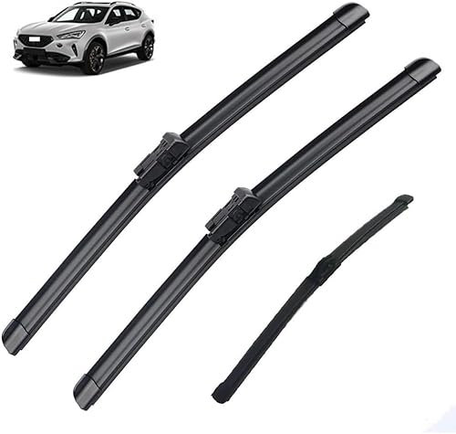 TANGTX Scheibenwischer Set für Cupra Formentor 2020 2021 2022 2023 VZ5, Wischer Vorne Hinten Wischer Set Windschutz Fenster Bürsten Scheibenwischern