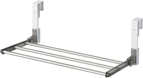 wellex Wäschetrockner über der Tür 3 x 40 cm Edelstahlrohre Hängetrockner Türwäschetrockner Hängeregal Tragkraft bis 10 kg Silber