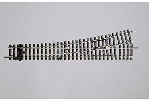 Piko H0 55220 H0 A-Gleis Weiche, Links 239.07mm 15° 908mm, 26.16 x 9.14 x 1.78 cm, Mehrfach