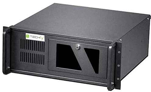 Techly 305519 Chassis Industriale per Computer Montaggio a Rack 4U profondità 499mm Nero