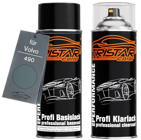 TRISTARcolor Bombe aérosol pour Volvo 490 Chameleon Blue Metallic + vernis