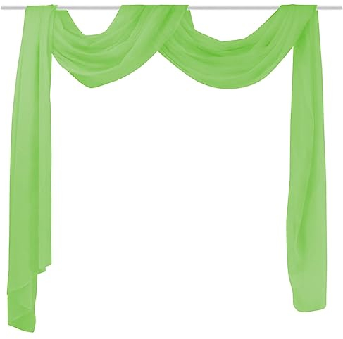 vidaXL Voile Querbehang Freihanddeko transparent Fertiggardine Gardine 140x600cm