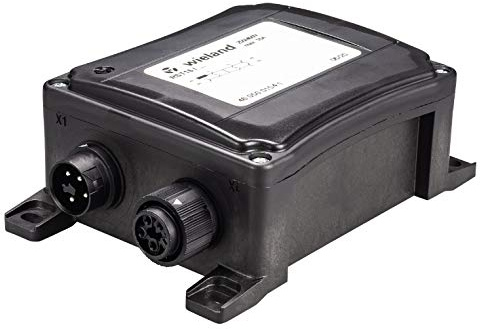 Wieland Mini Verteiler RST16I4B 3P1 F G V SW 4-polig Kodierung schwarz Gehäuse schwarz