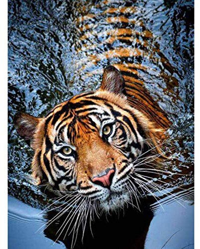 1000 Piece wooden Jigsaw Puzzles for Adults Tiger In The Water Mother And Child Puzzle Games Funny Gifts