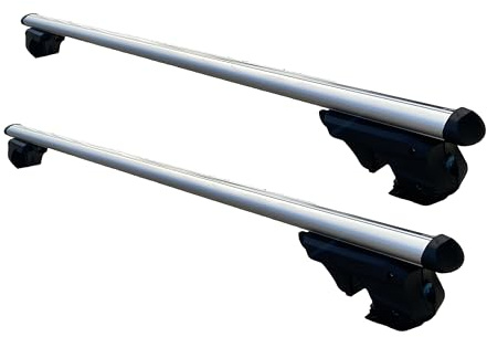 Susy Shop Barre Portapacchi Portatutto Universali Auto Con Serratura Antifurto Misura 135CM LS43 Compatibili Per Cherokee, Renegade