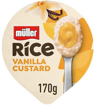 Müller Rice Vanilla Custard Sauce and Creamy Dairy Rice Pudding, 170g