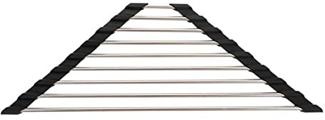 Triangular | Triangle Roll Up Dish Drying Rack - sobre el Fregadero, Plegable escurridor de Platos para el Fregadero, Soporte para Esponja