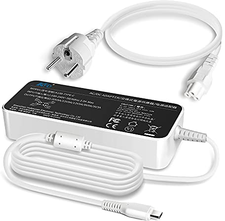 KFD Alimentation USB-C 100W Chargeur pour MacBook 16 Dell Latitude Precision HP Spectre Dell XPS Surface Pro MSI 20 V 5A A21-100P1A ASUS ROG Flow Z13 GZ301ZE-LC032 W Type-C 100 W Adapateur Secteur