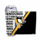 Rico Industries NHL Hockey Pittsburgh Penguins Acrylbecher mit Klappdeckel, offiziell lizenziert, doppelwandig, mit Strohhalm, 680 ml