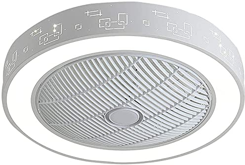 Scpantkend Lámpara de Techo del Ventilador Dormitorio LED Lámpara de Techo Sala de Estar Sala de Estar Lámpara Diámetro 50 cm * H20CM (Size : Diameter 50cm*H20cm-A)