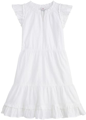 vineyard vines Girl's Piper Eyelet Tiered Dress